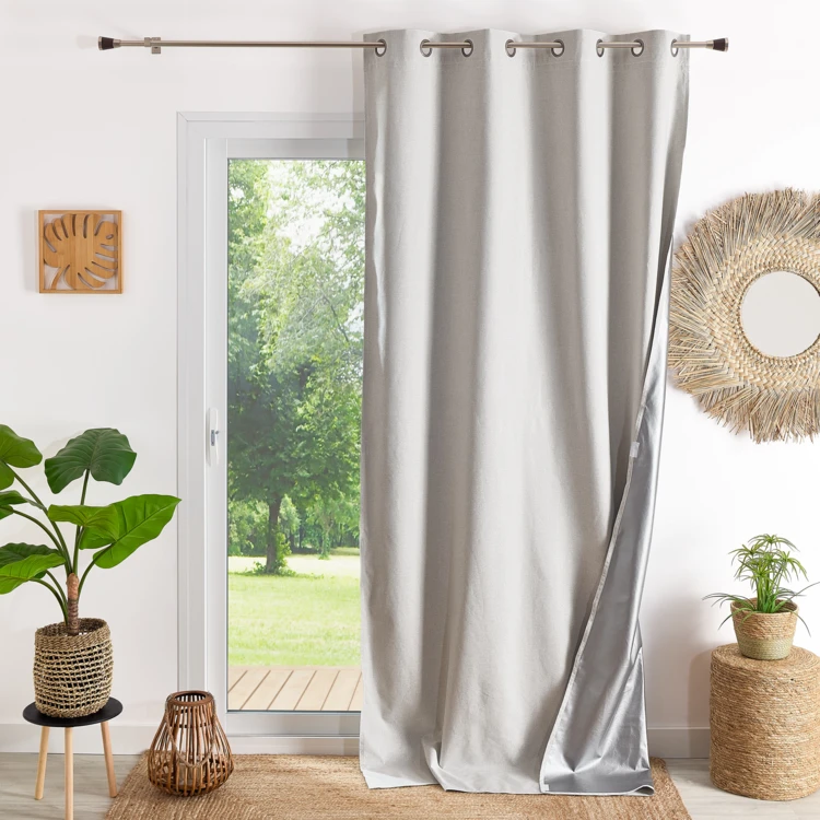 Rideau thermique et occultant hiver - été