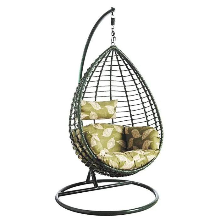 Natu, balancelle résine et acier, coussins hydrofuges