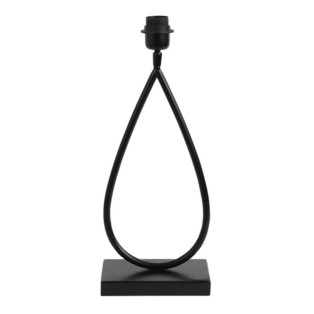 Base de lampe noire en forme de goutte Light & Living Tamsu
