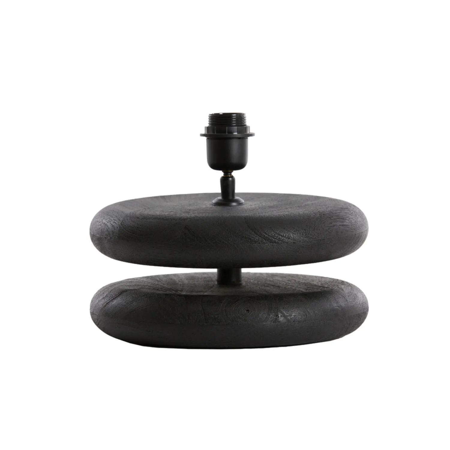 Piedestal de lampe de table en pierre noire Light & Living Eboli – H. 9 cm