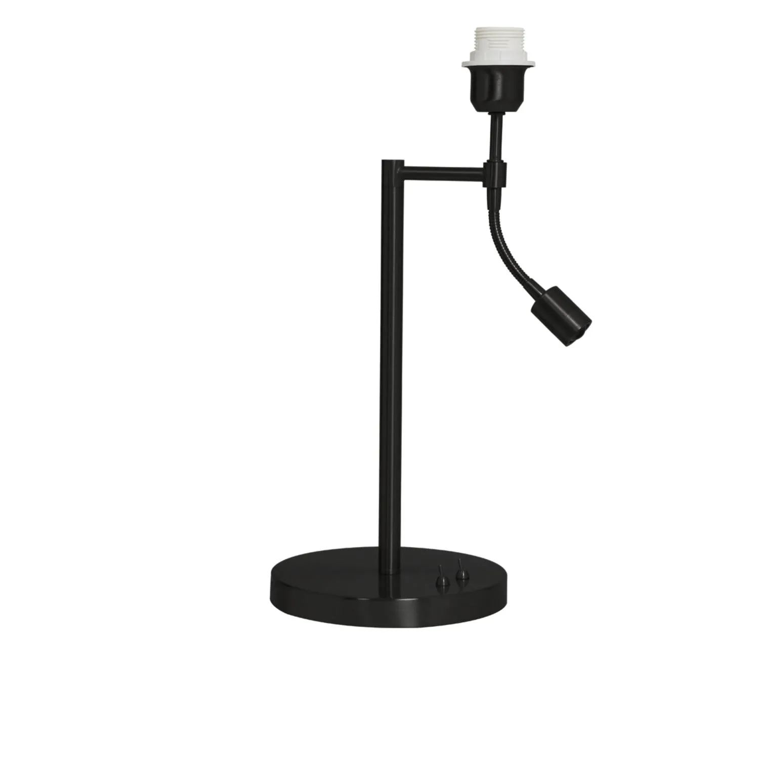 Socle de lampe noire avec bras flexible Light & Living Calgary – H. 47,5 cm