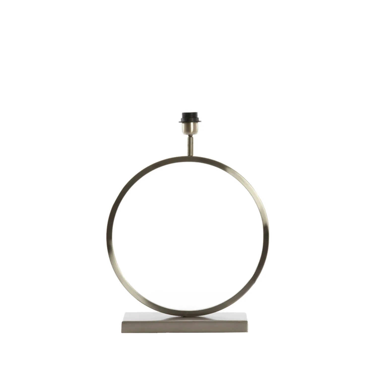 Socle de lampe moderne en métal rond Light & Living Liva – H. 52 cm