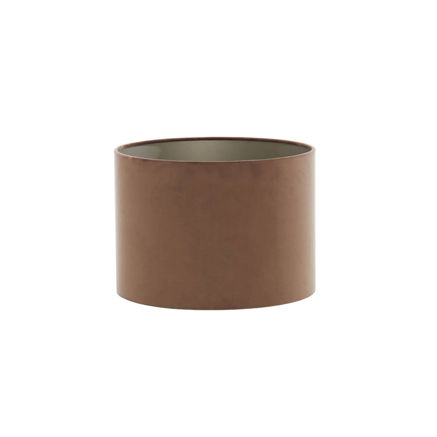 Abat-jour cylindrique en marron Light & Living Velours – Ø 30 cm