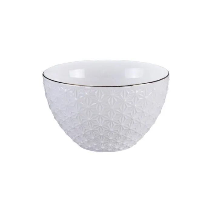 Nippon White, bol blanc motifs étoiles, ⌀11 cm