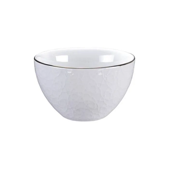 Nippon White, bol blanc motifs rayures, ⌀11 cm