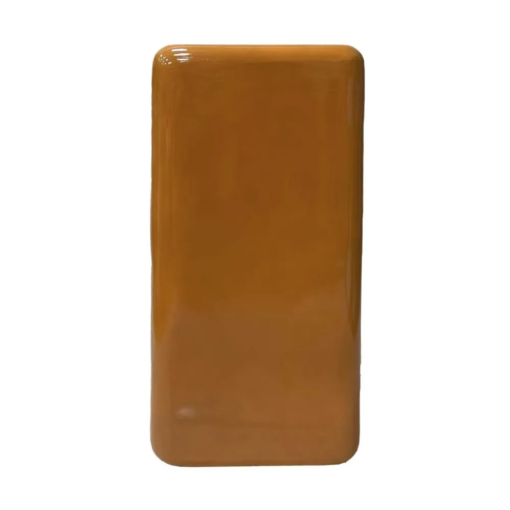 Bout de canapé rétro ocre H70cm