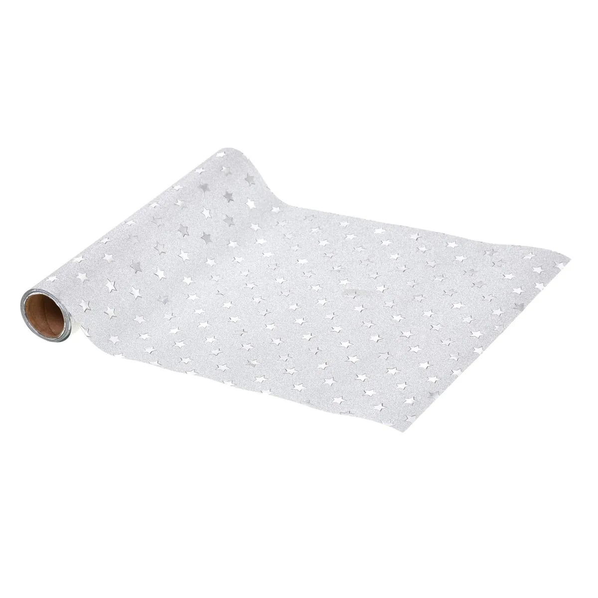 TISSU FOIL BRILLANT ARGENT 28X500CM