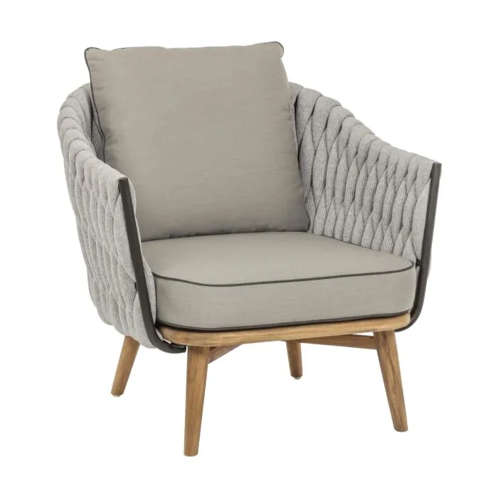 Cascarros, fauteuil de jardin, teck certifié