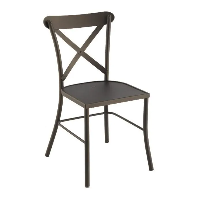 Armela, chaise bistrot métal, personnalisable