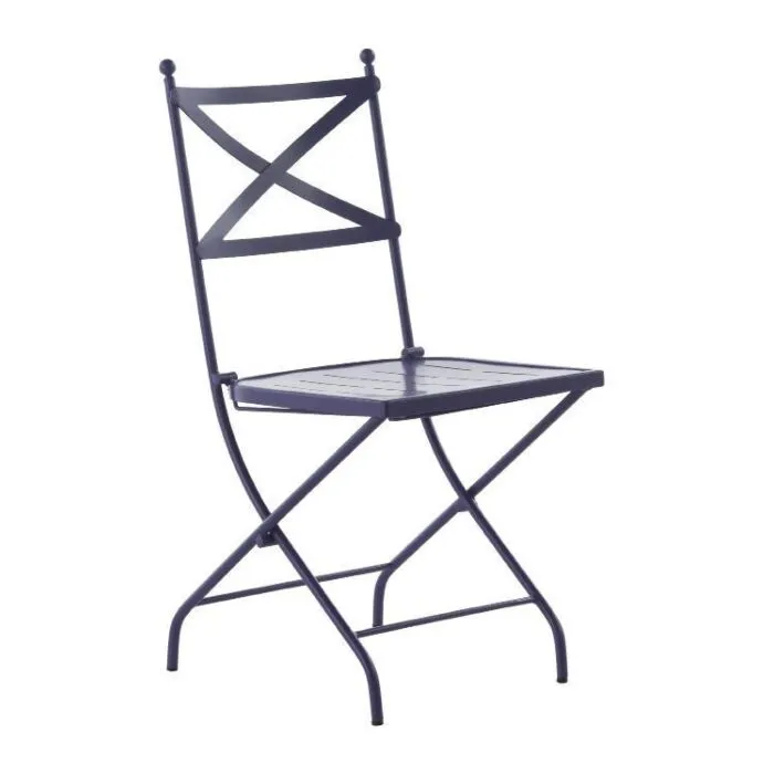 Joya, chaise pliante métal, personnalisable