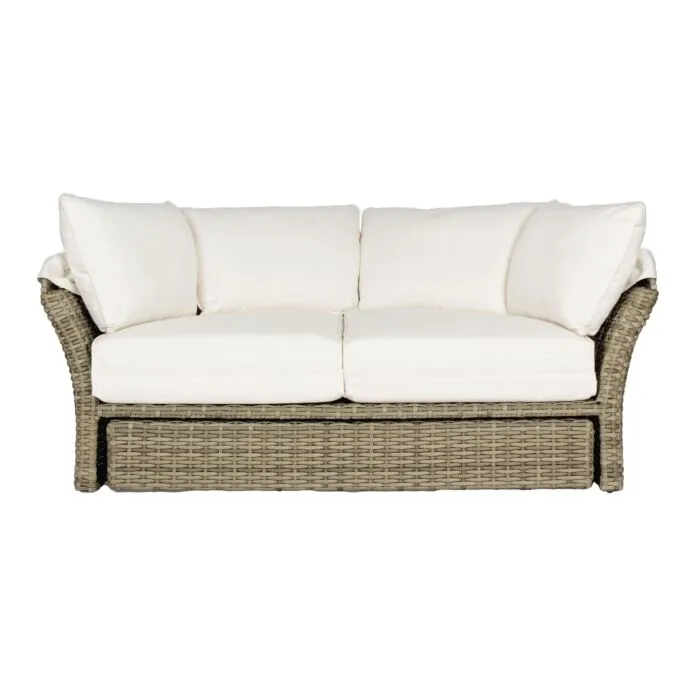 Clara, canapé-lit d'extérieur modulable, coussins hydrofuges