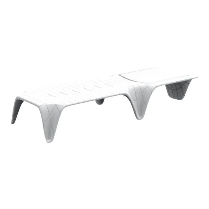 Vondom, bain de soleil, polyéthylène blanc