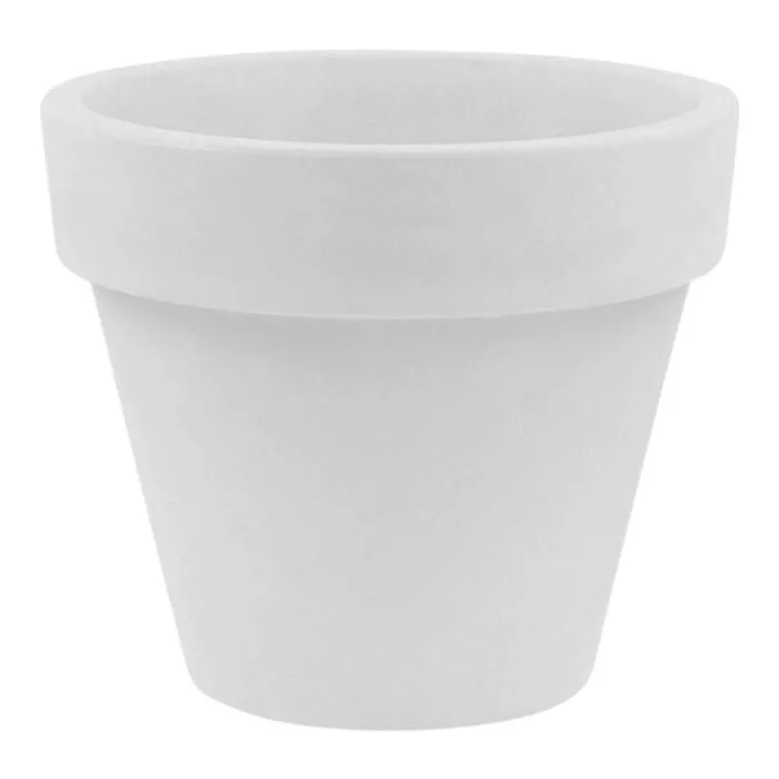 Vondom, pot de fleurs, blanc épuré