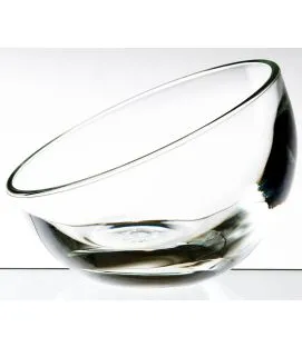 Coupe à dessert rond transparent verre pressé Ø 12 cm Bubble La Rochere