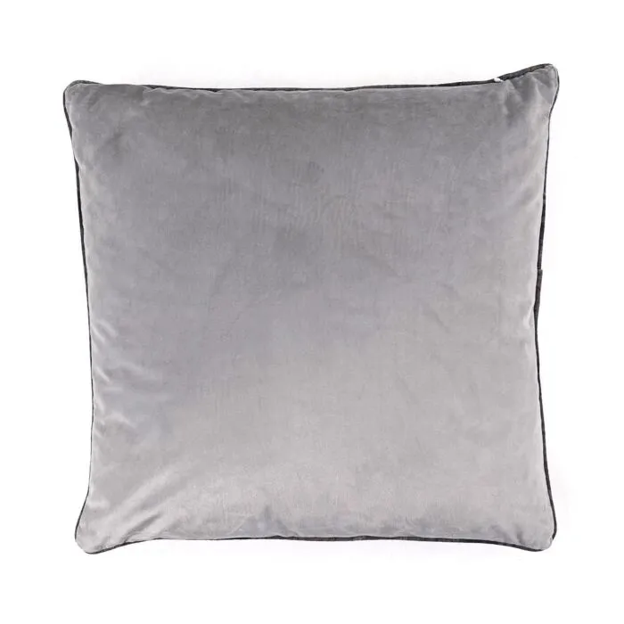Coussin Oscar gris perle 45×45 cm