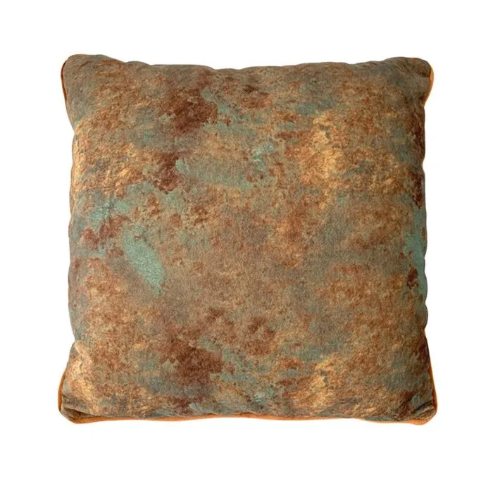 Coussin Oscar bicolore orange 45×45 cm