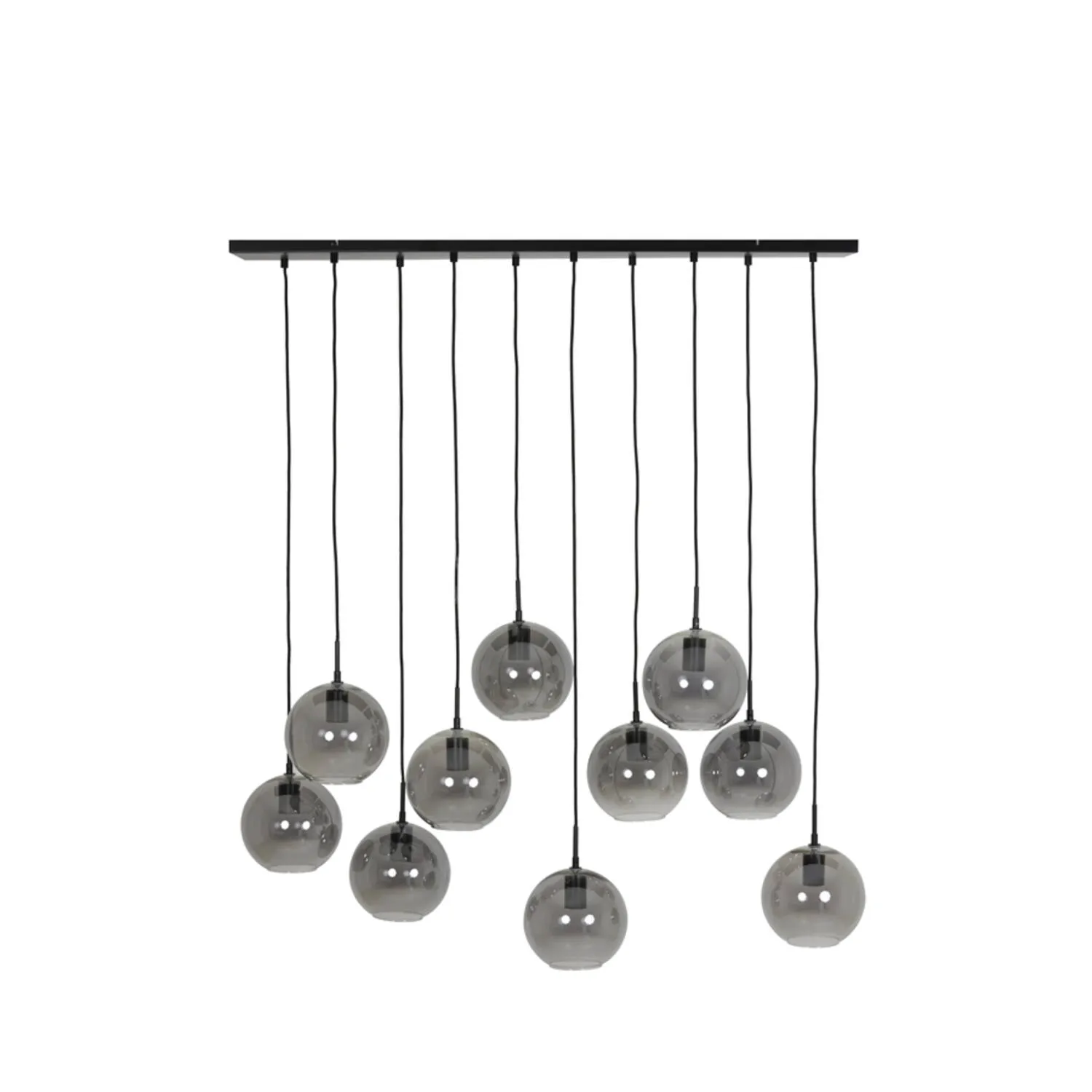 Suspension géométrique en verre allongée Light & Living Subar – l. 124 cm