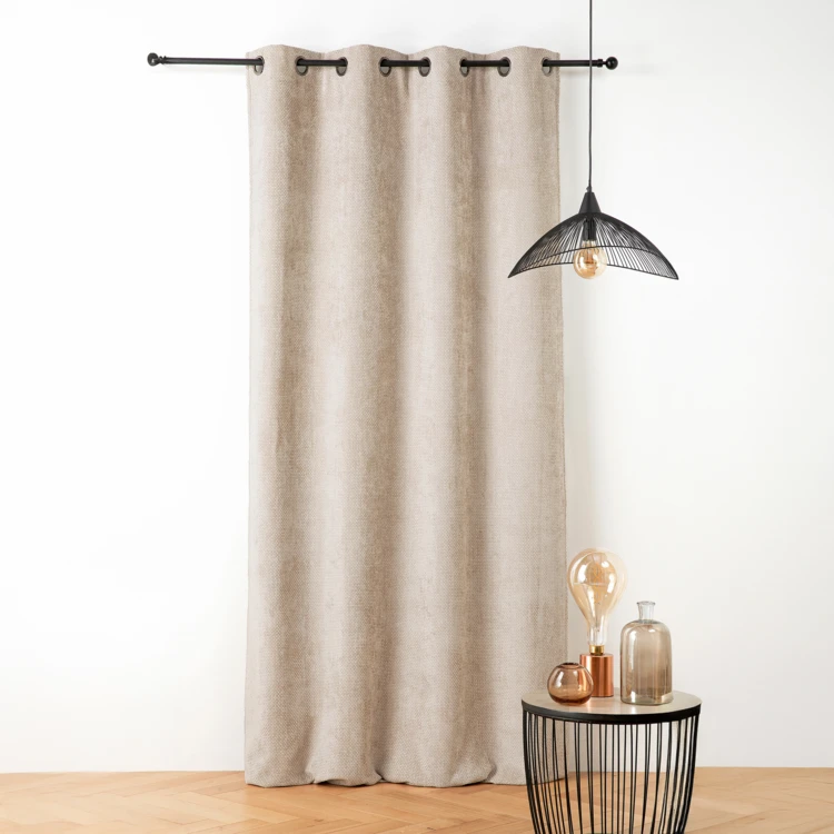 Rideau thermique et phonique velours chenille