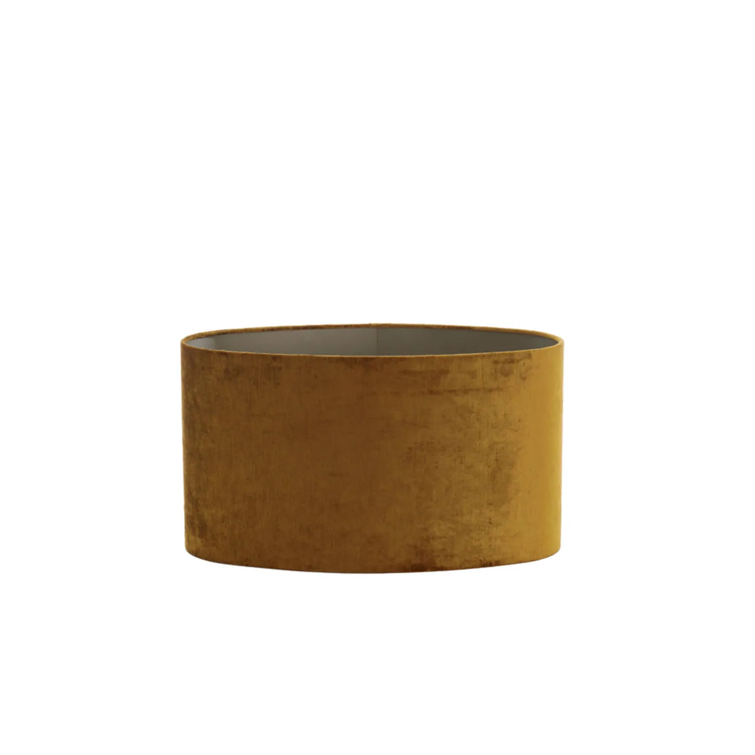 Abat-jour doré cylindre en velours Light & Living Gemstone – H. 32 cm