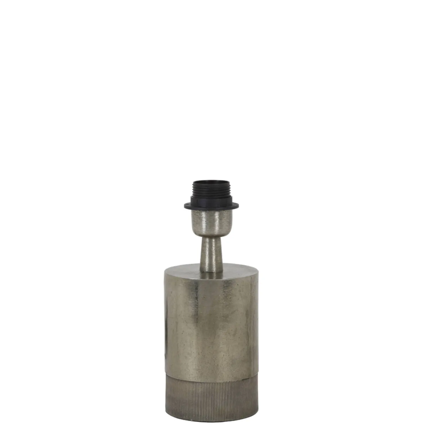 Base de lampe cylindrique moderne sombre Light & Living Savi – H. 17 cm