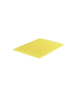 Plateau rectangulaire jaune résine Nacryl® 39,5 cm Mealplak