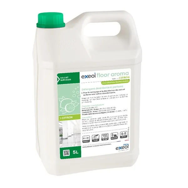 Exeol Floor Aroma Citron détergent odorant bactéricide 5 litres