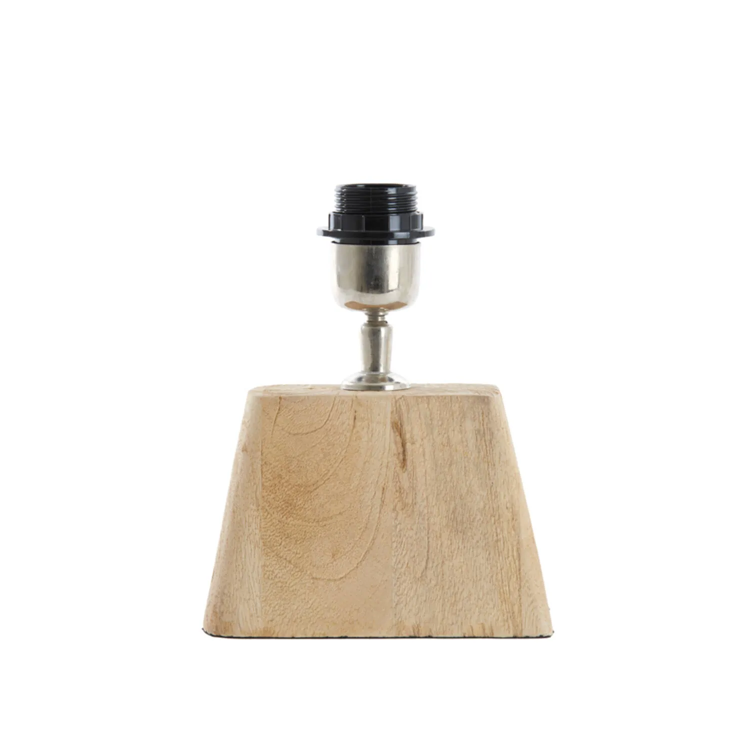 Base de lampe en bois avec accent en métal Light & Living Kardan – H. 19 cm