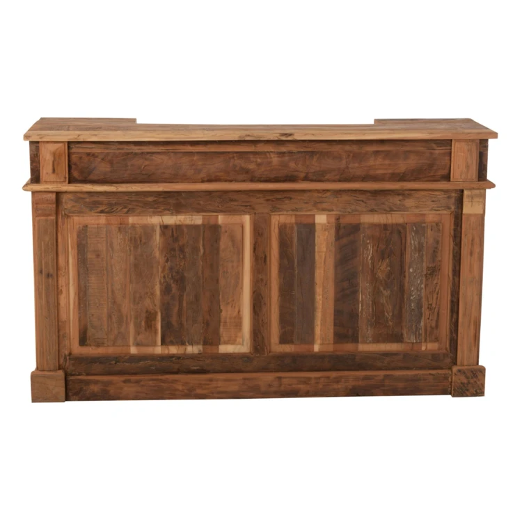 Bar en bois rangements multiples