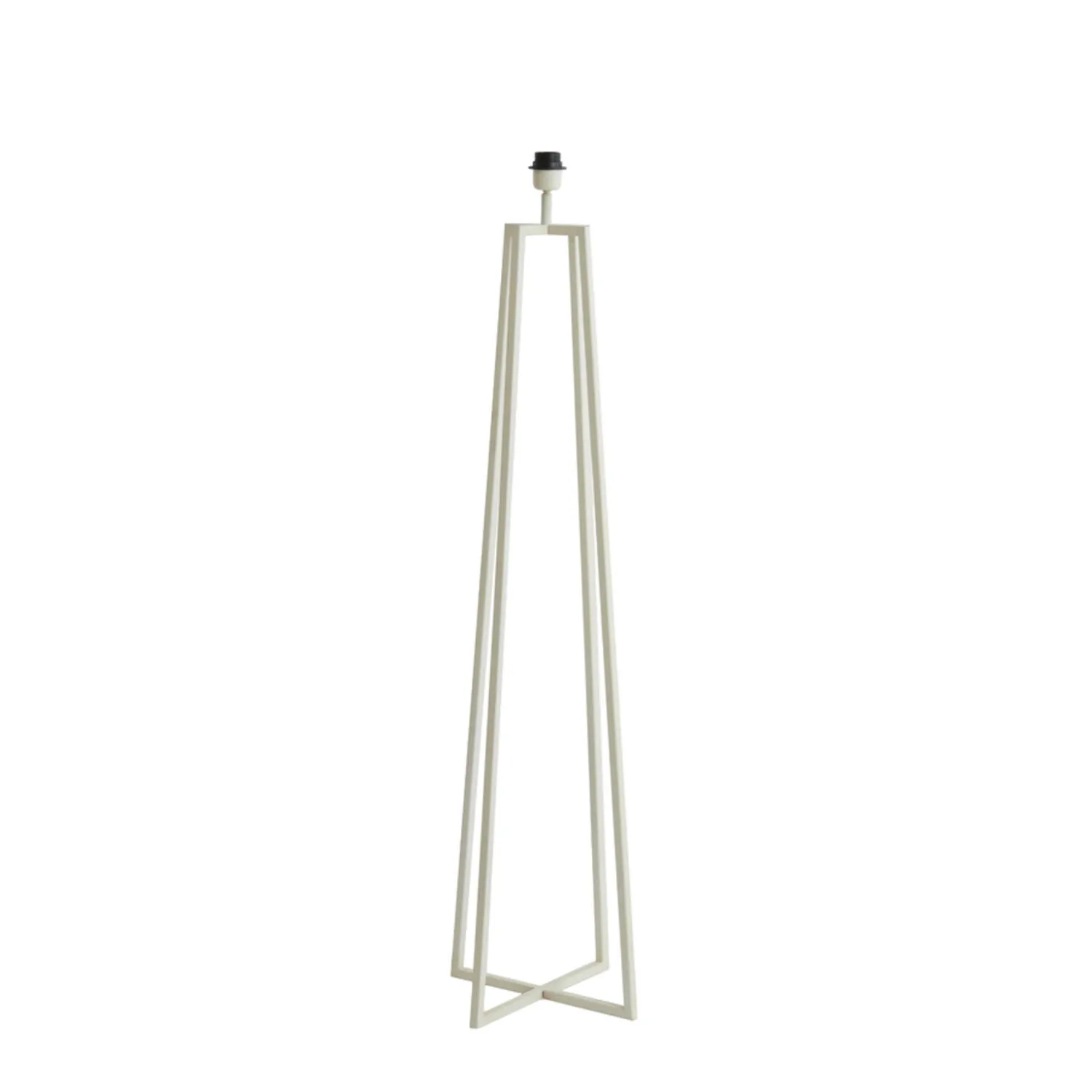 Pied de lampe moderne métal blanc Light & Living Miley – H. 130 cm