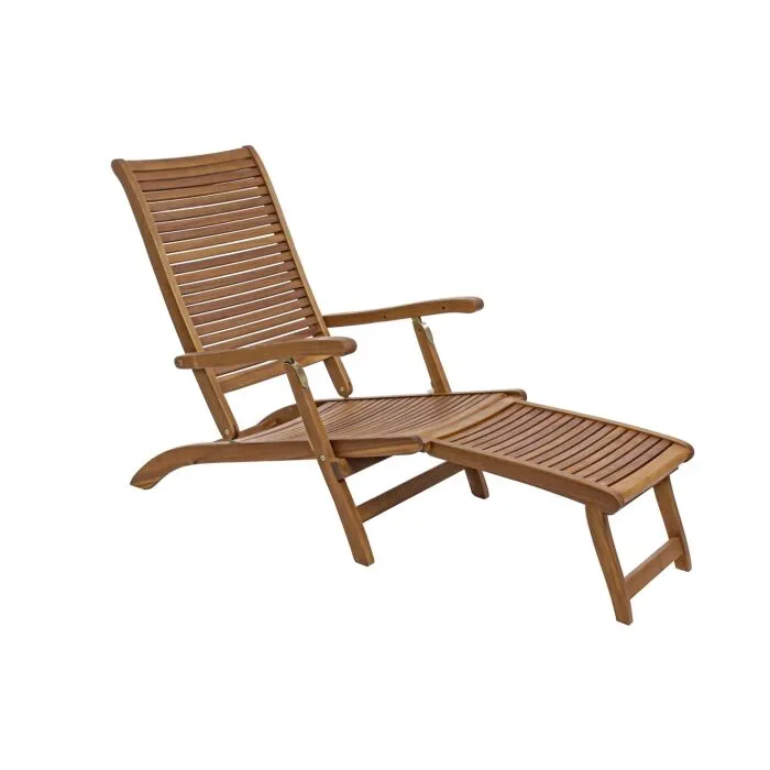 Goüdo, chaise longue, bois d'acacia