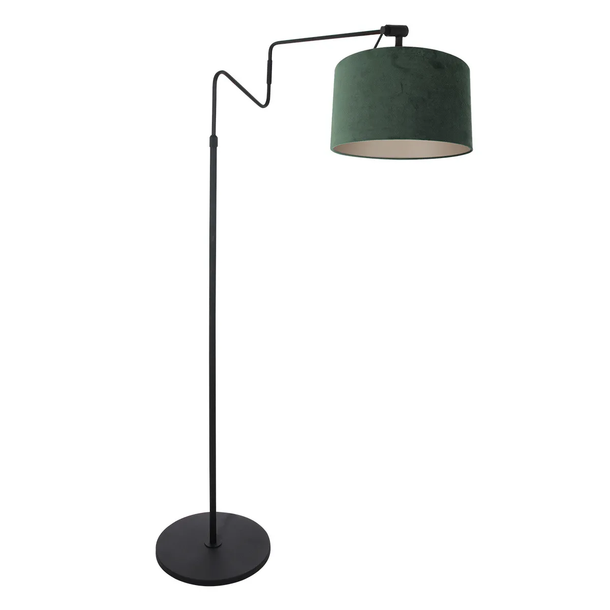 Grand lampadaire style industriel Steinhauer Linstrøm vert et noir