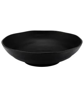 Grand plat creux mélamine noir Ø 33,8 cm 9,2 cm 4 L Pigment Dalebrook