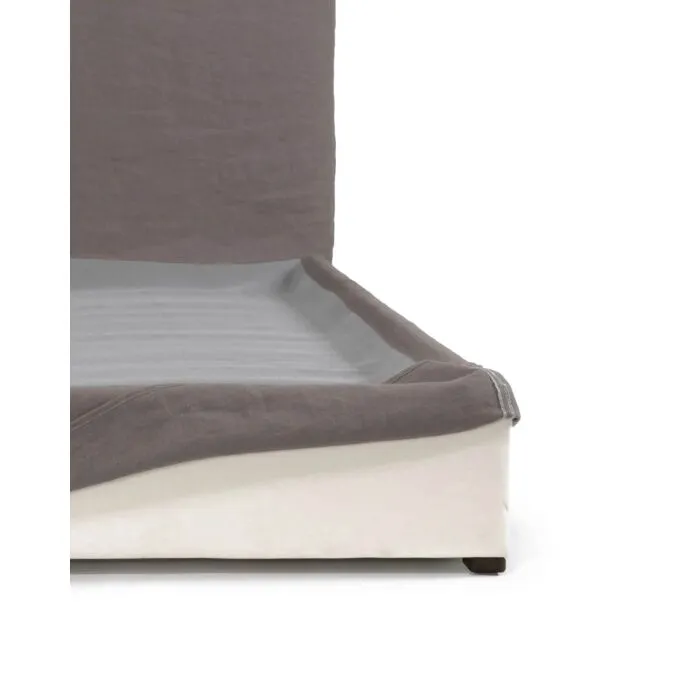 Beethoven, housse de lit, 100% lin gris