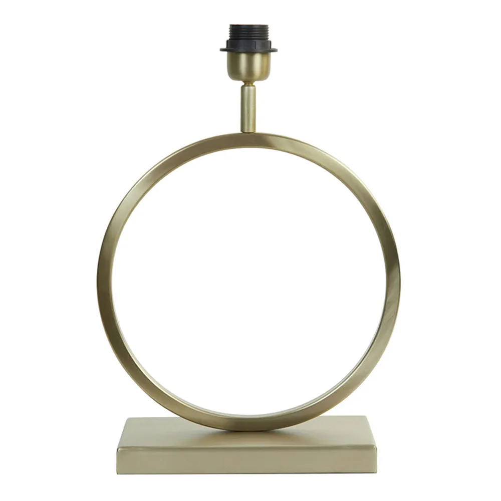 Base de lampe ronde dorée moderne Light & Living Liva