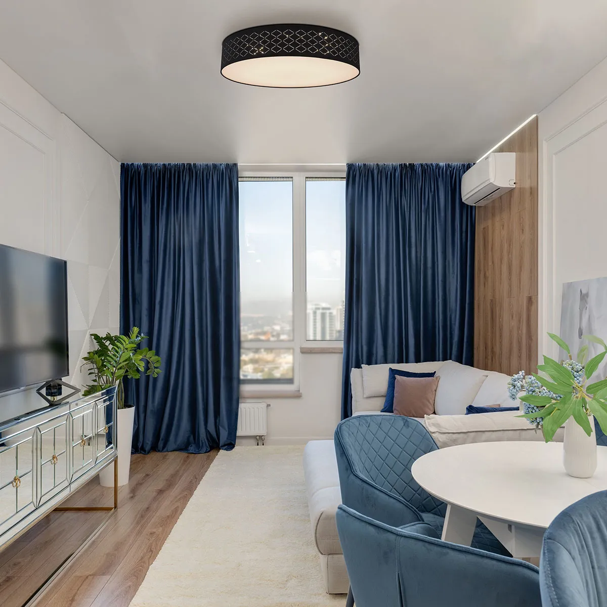 Lampadaire rétro en métal nickel Globo Clarke