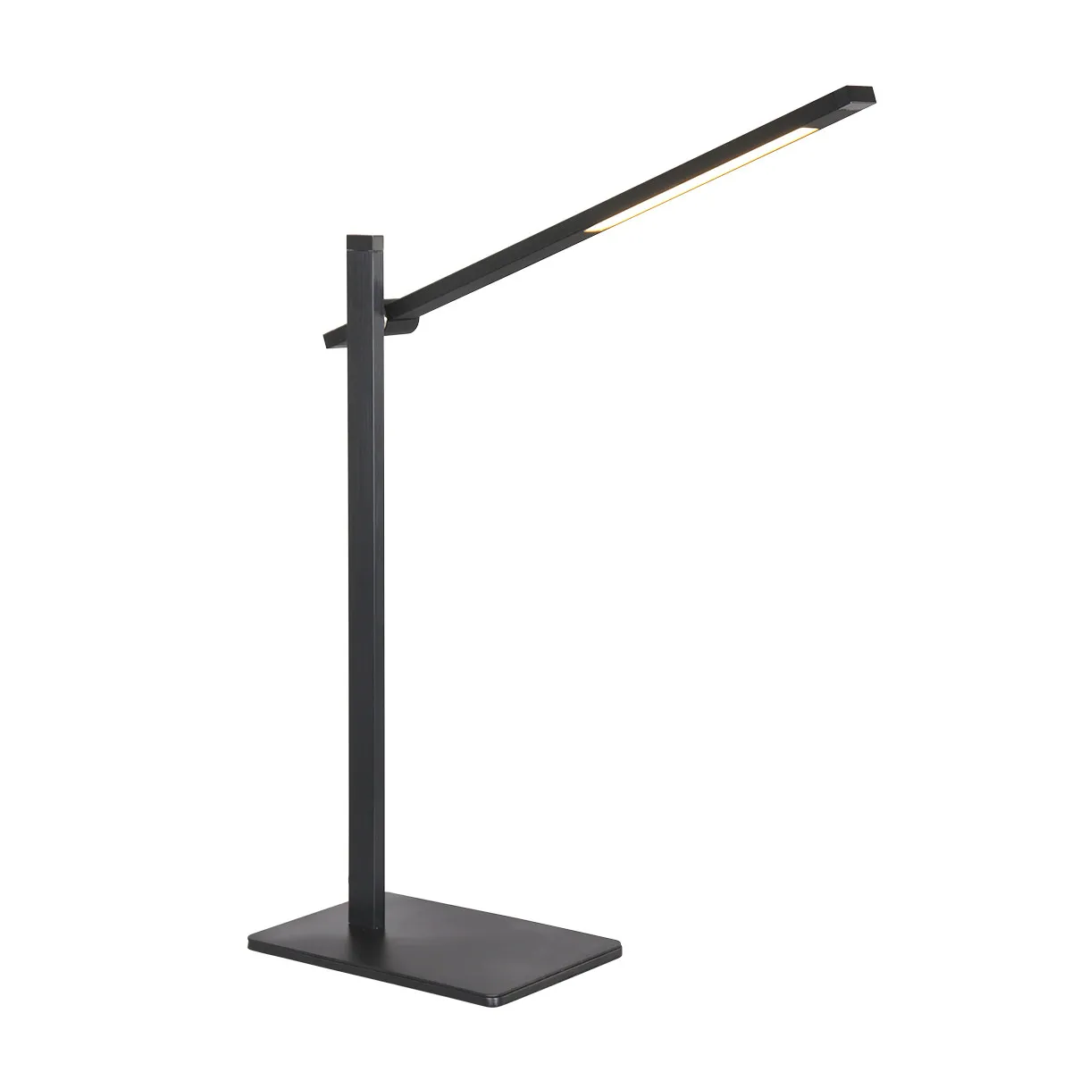 Lampe de table moderne en aluminium et plastique noir Mexlite Stekk