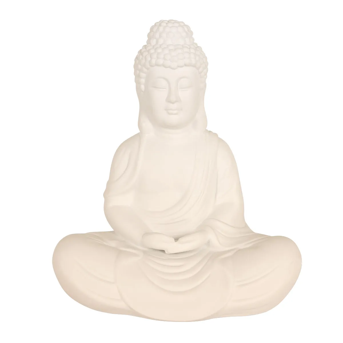 Lampe bouddha en pierre Anne Lighting Jazz blanc