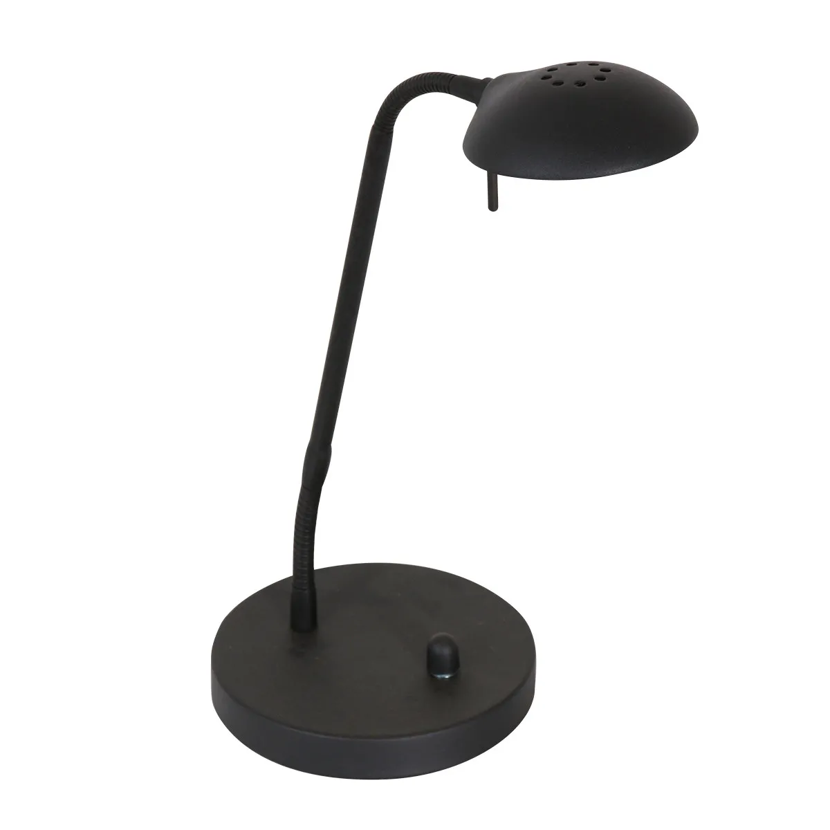 Lampe de table noire moderne en métal Mexlite Biron