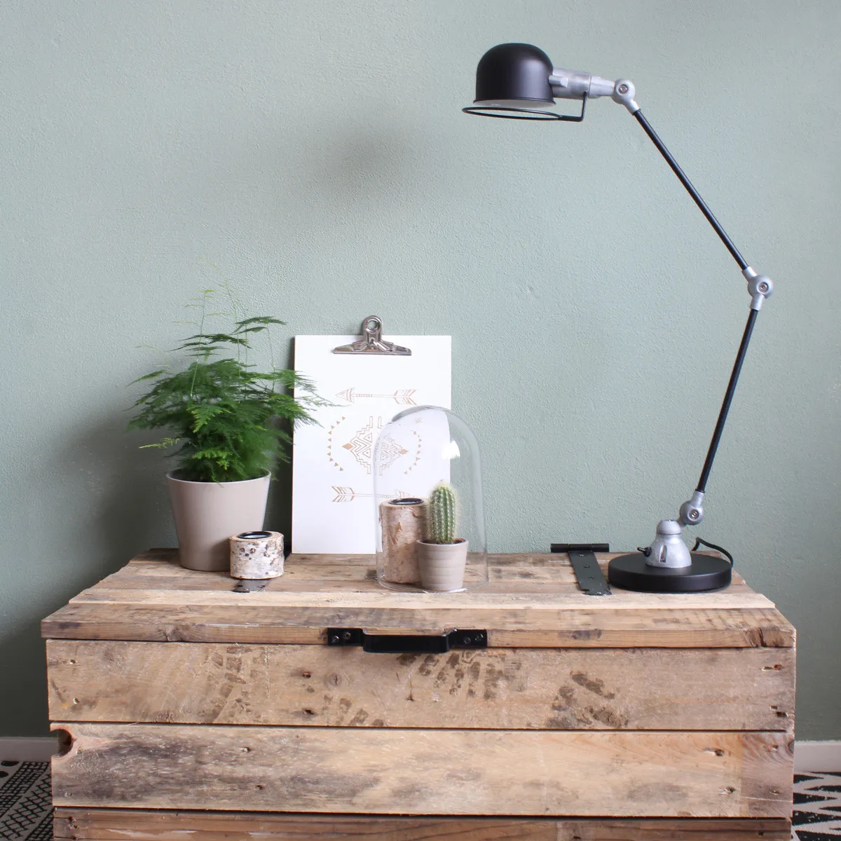 Lampe de bureau au look vintage Mexlite Davin