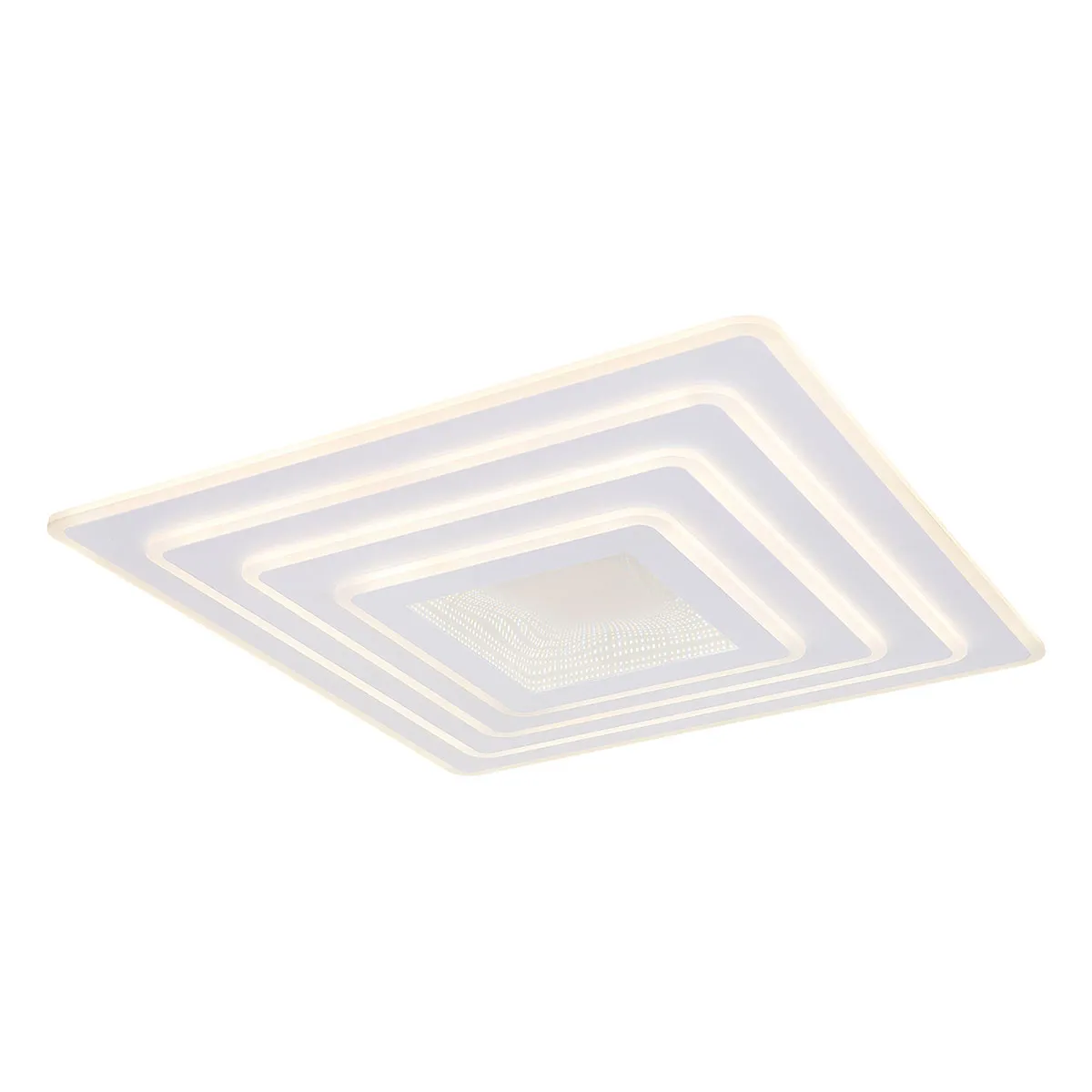 Lampe de plafond blanche carrée Globo Jocelyn