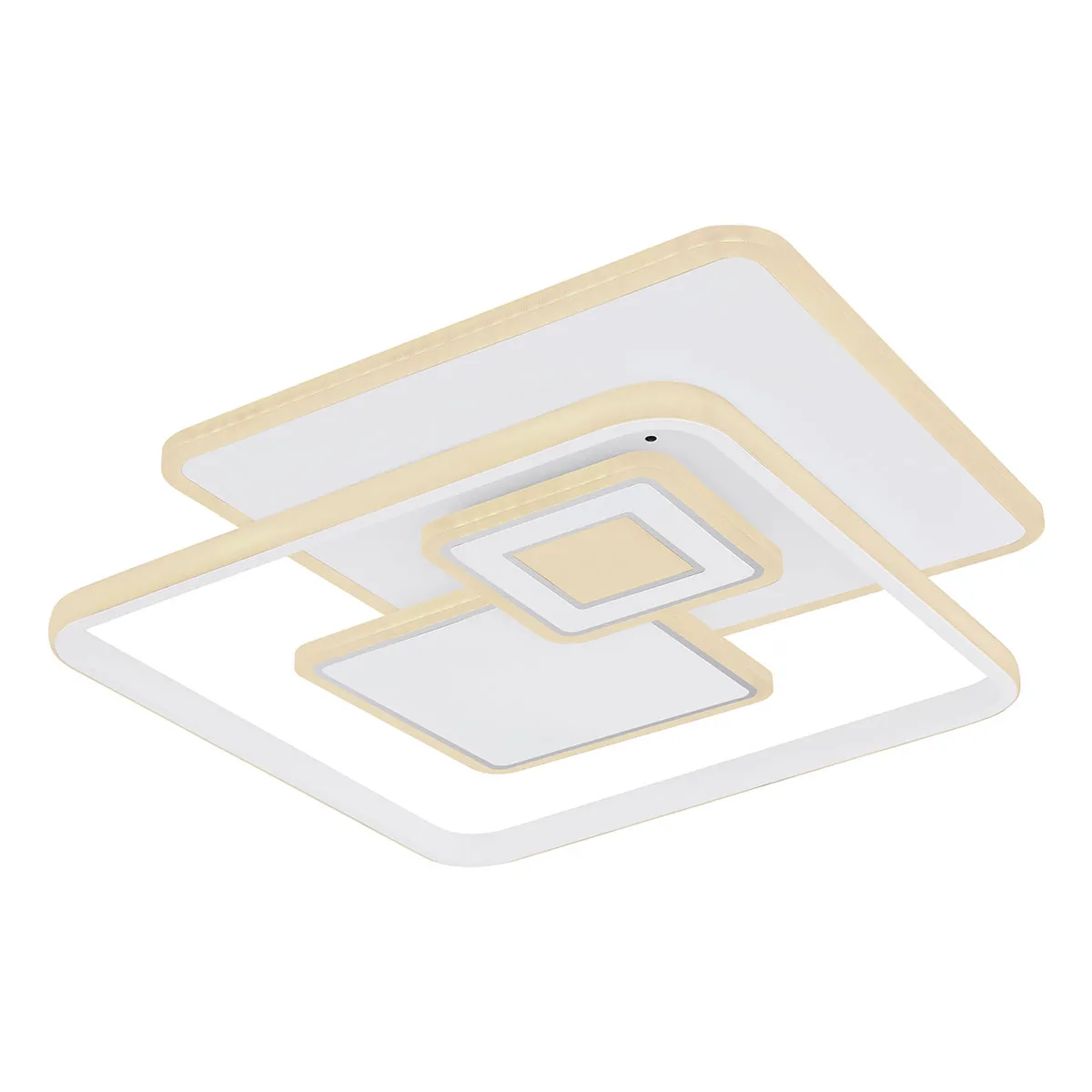 Lampe de plafond carrée moderne blanche Globo Roderick