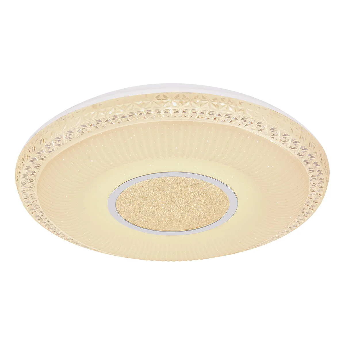 Lampe de plafond classique en métal blanc Globo Klemens