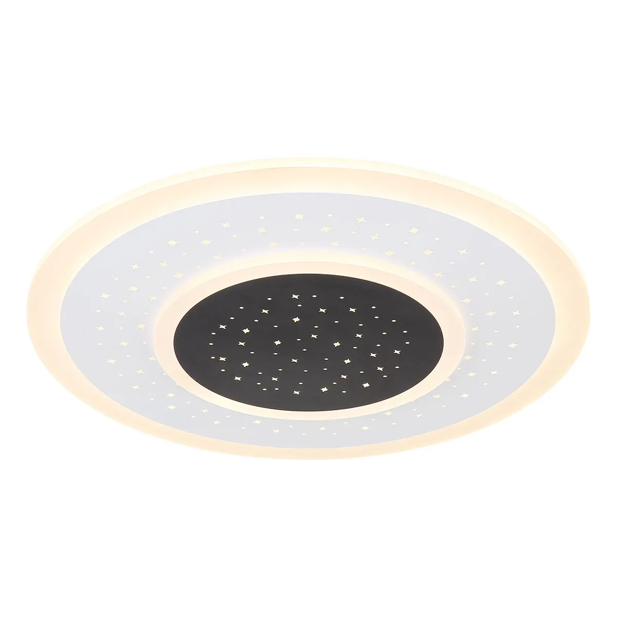 Lampe de plafond moderne blanche ronde Globo Gisell