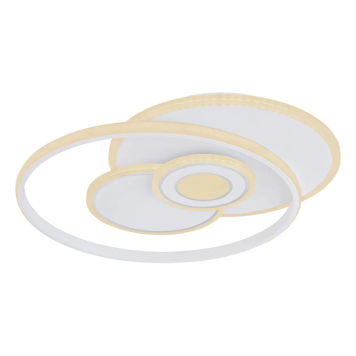 Lampe de plafond moderne blanche ronde Globo Roderick