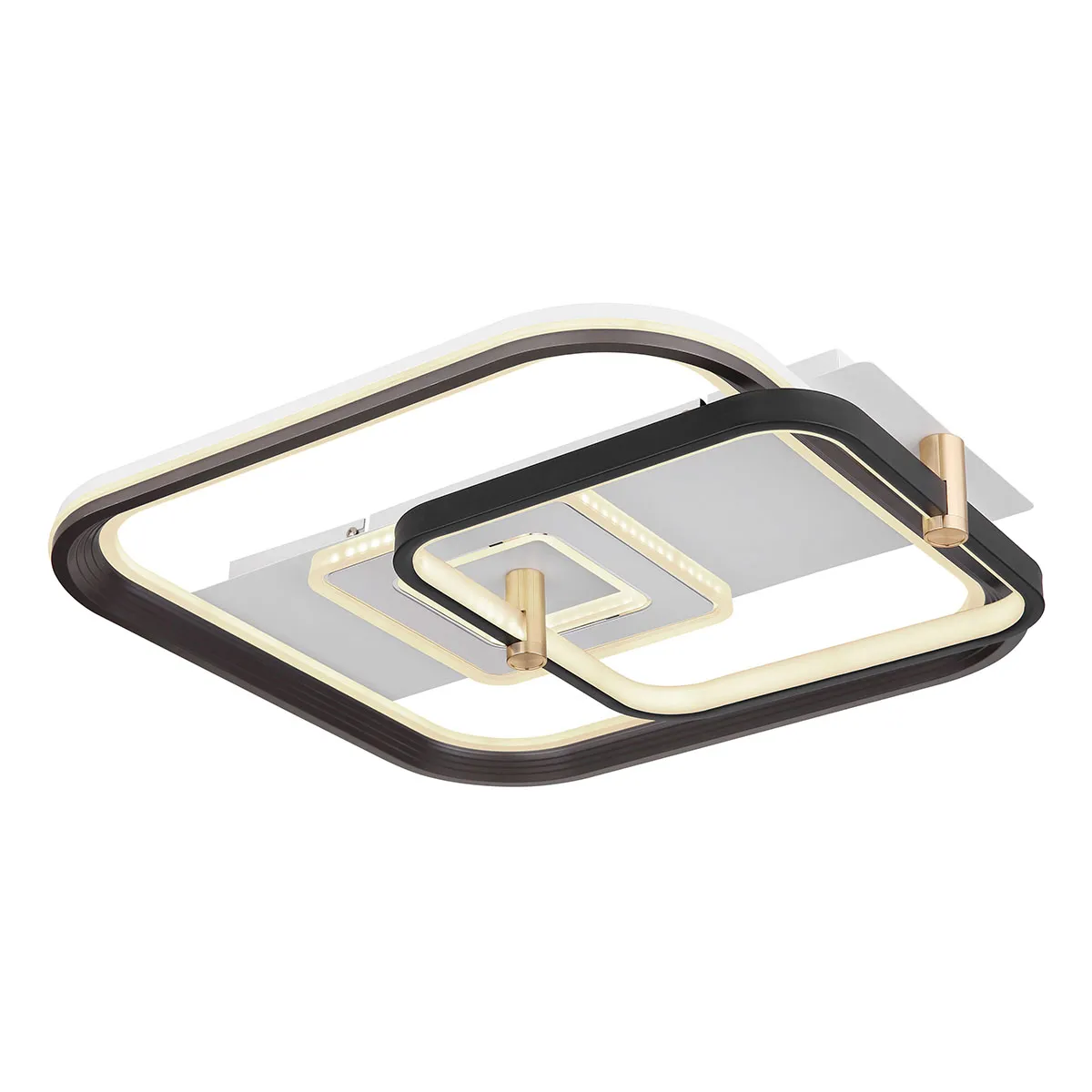 Lampe de plafond moderne carrée blanche Globo Ani