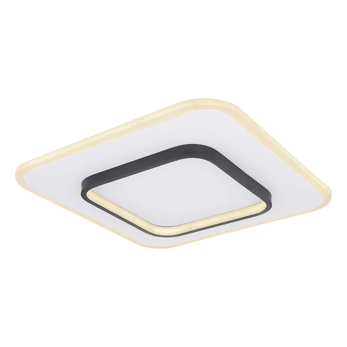 Lampe de plafond moderne carrée blanche Globo Lima