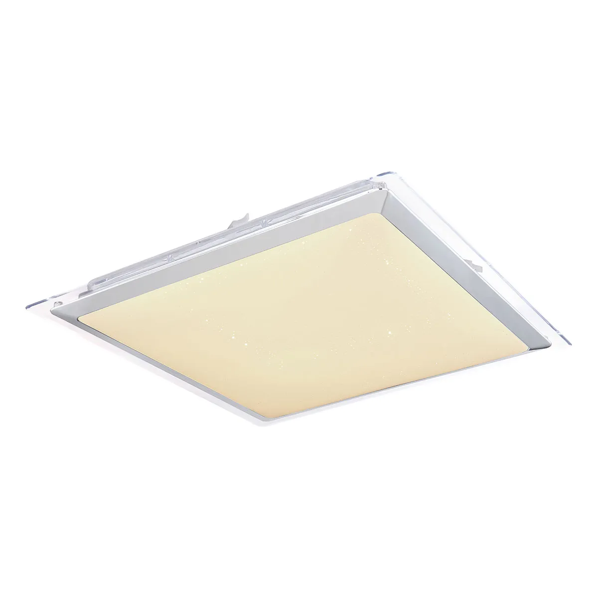 Lampe de plafond moderne carrée blanche Globo Rena