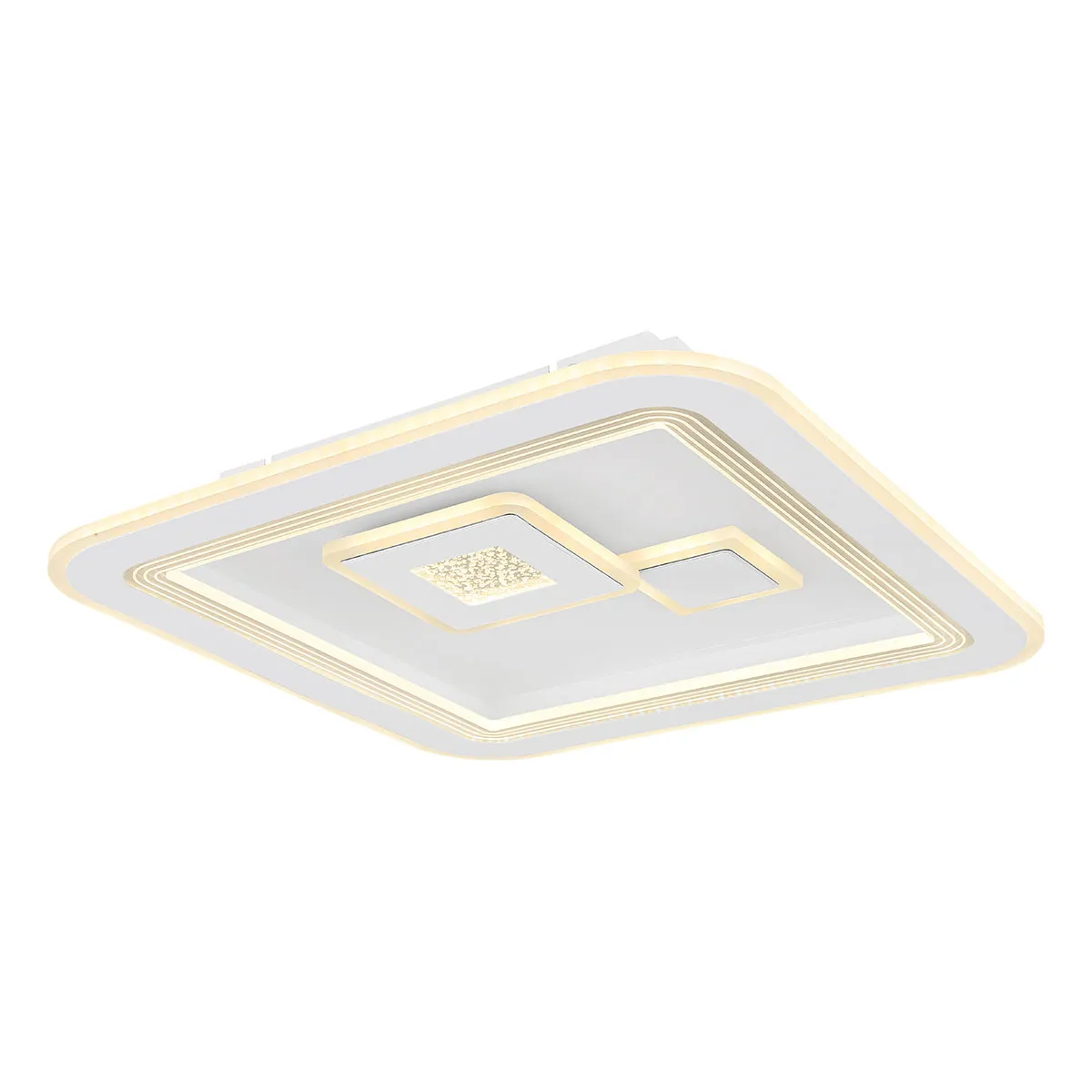 Lampe de plafond moderne carrée blanche Globo Valeria