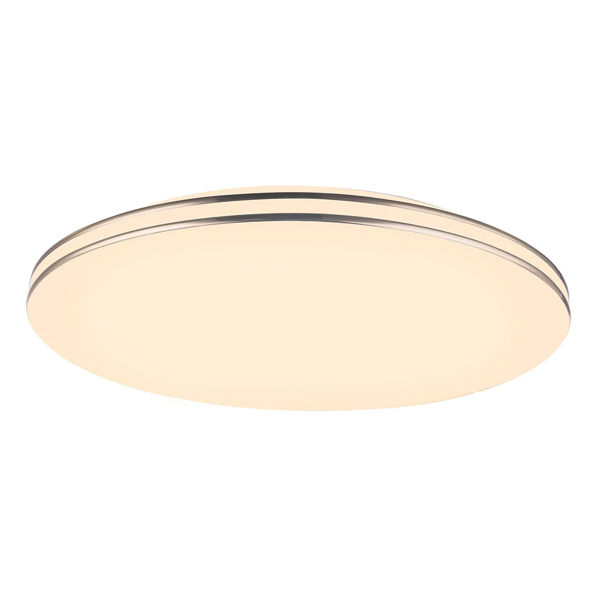 Lampe de plafond moderne ronde en métal blanc Globo Pierre