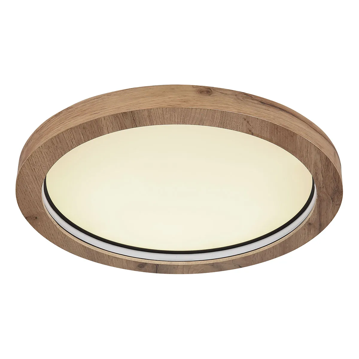 Lampe de plafond rurale noire en métal Globo Branza